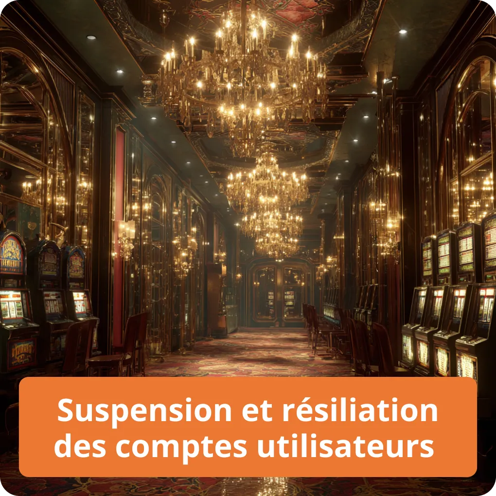 Suspension et résiliation des comptes utilisateurs